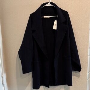 Buck Mason Women's Felted WoolBlanket Coat Dark Navy Medium NWT Retail $348